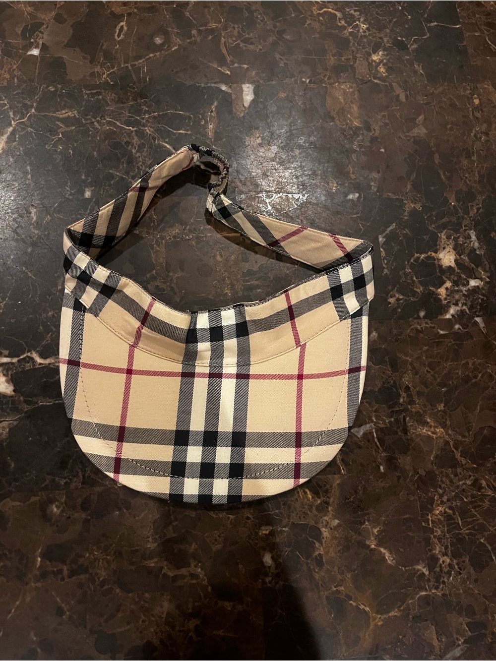 Burberry Unisex Checked Tan Plaid Visor